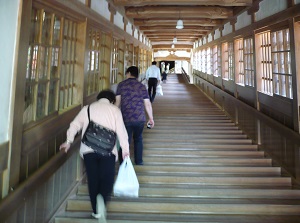 Corridor on the slope in Eiheiji