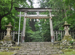 First Torii gate of Heisenji Hakusan Shrine