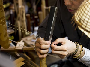 Making bamboo strings