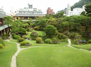 Japanese garden in Kiunkaku