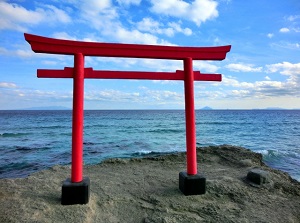 Torii gate of Shirahama Shrine