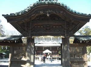 Main gate of Mishima Taisha