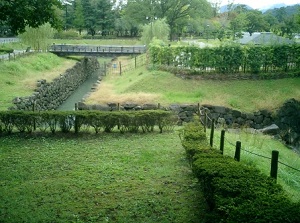 Ruin of moats in Sunpu Castle