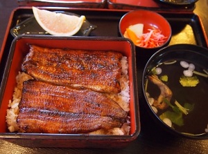 Broiled eel dish in Hamamatsu