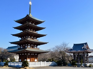 Five-storied pagoda in Nittaiji