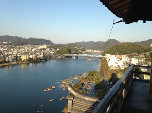 Kiso River from Inuyama Castle