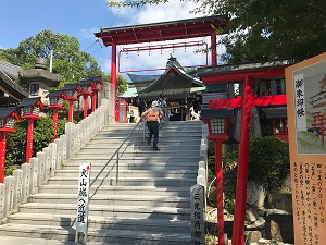 Garden around the entrance of Kiyosu Castle