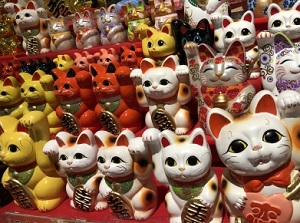 Manekineko shop in Tokoname