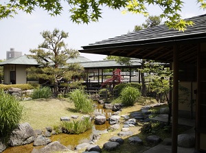 A stream in Shirotori Garden