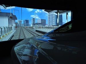 Driving simulator of Shinkansen