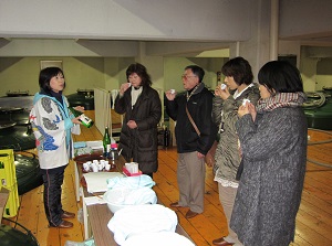 Sake tasting event in winter