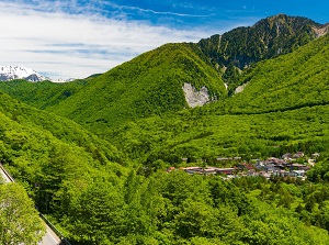 Hirayu Onsen town