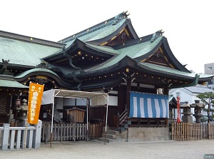 Main shrine of Osaka Tenmangu
