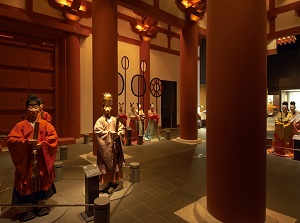 Floor of ancient times in Osaka Museum of History