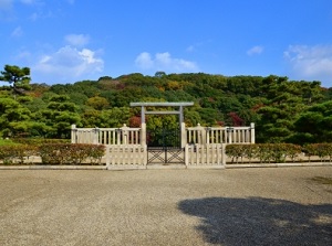 Place for worshipping in Richu Tenno-ryo