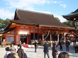 Honden of Yasaka Shrine