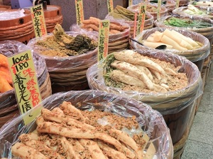 Pickles shop in Nishiki Market