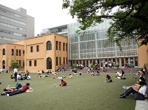 Schoolyard of Kyoto International Manga Museum