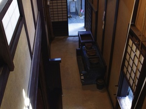 Earth floor of Machiya in Naramachi