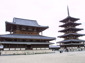 Kondo and Five-story pagoda in Horyuji