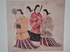 A wall painting in Takamatsuzuka Tomb