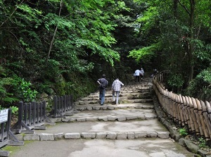 Approach to castle tower in Hikone Castle