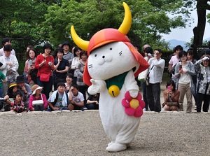 Hikonyan in Hikone Castle