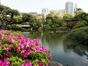Japanese garden of Sorakuen