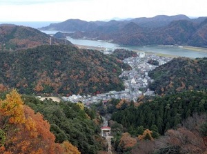 View from Mount Daishi in Kinosaki Onsen