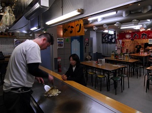 Okonomiyaki restaurant in Hiroshima