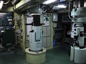 Inside of submarine Akishio in Tetsu-no-Kujira Kan
