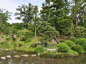 Japanese garden in Jinpukaku
