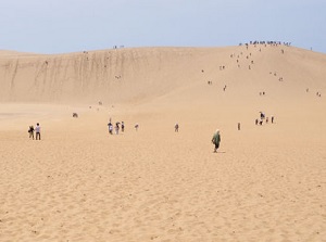 High hill in Tottori Sand Dunes