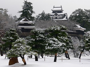 Matsue Castle in winter