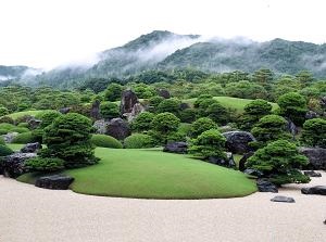 Japanese garden in Adachi Museum of Art
