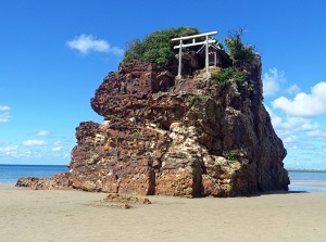 Bentenjima on Inasa Beach
