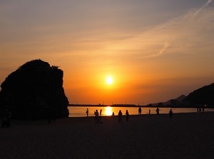 Sunset of Inasa Beach