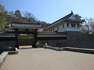 Entrance gate of Marugame Castle