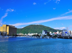 Tokushima city and Mt.Bizan