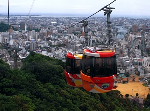 Bizan ropeway in Tokushima city