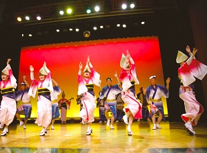 Performance in Awa Odori Kaikan