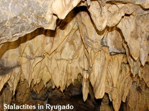 Stalactites in Ryugado