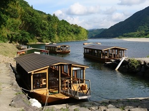 Pleasure boat of Shimanto River