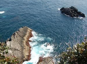 Sea below our eyes at Cape Ashizuri