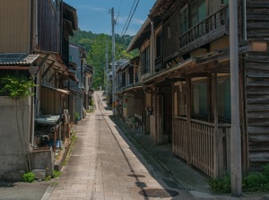 An old street in Ozu city