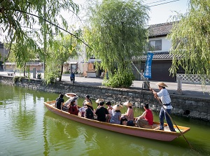 Boat tour in Yanagawa city