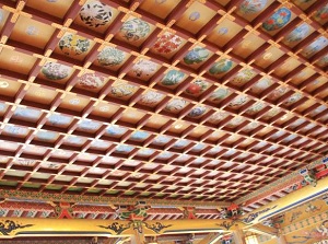 Ceiling of Gohonden in Yutoku Inari Shrine