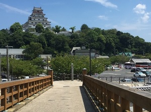 Karatsu Castle from Maizuru Bridge over Matsuura River