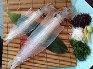 Ikezukuri of Squid in Yobuko