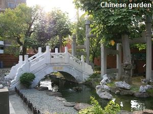 Chinese garden in Confucius Shrine